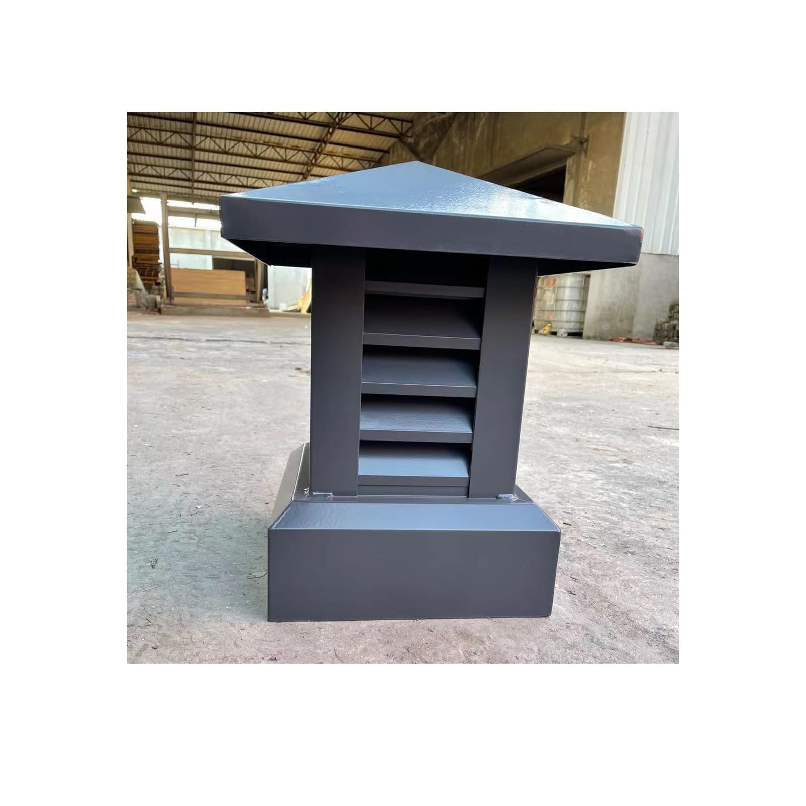 Cubierta superior de chimenea, acero galvanizado resistente a la corrosión, tapa de lluvia para chimenea, protector universal para estufa de leña al aire libre y tubo de ventilación de techo