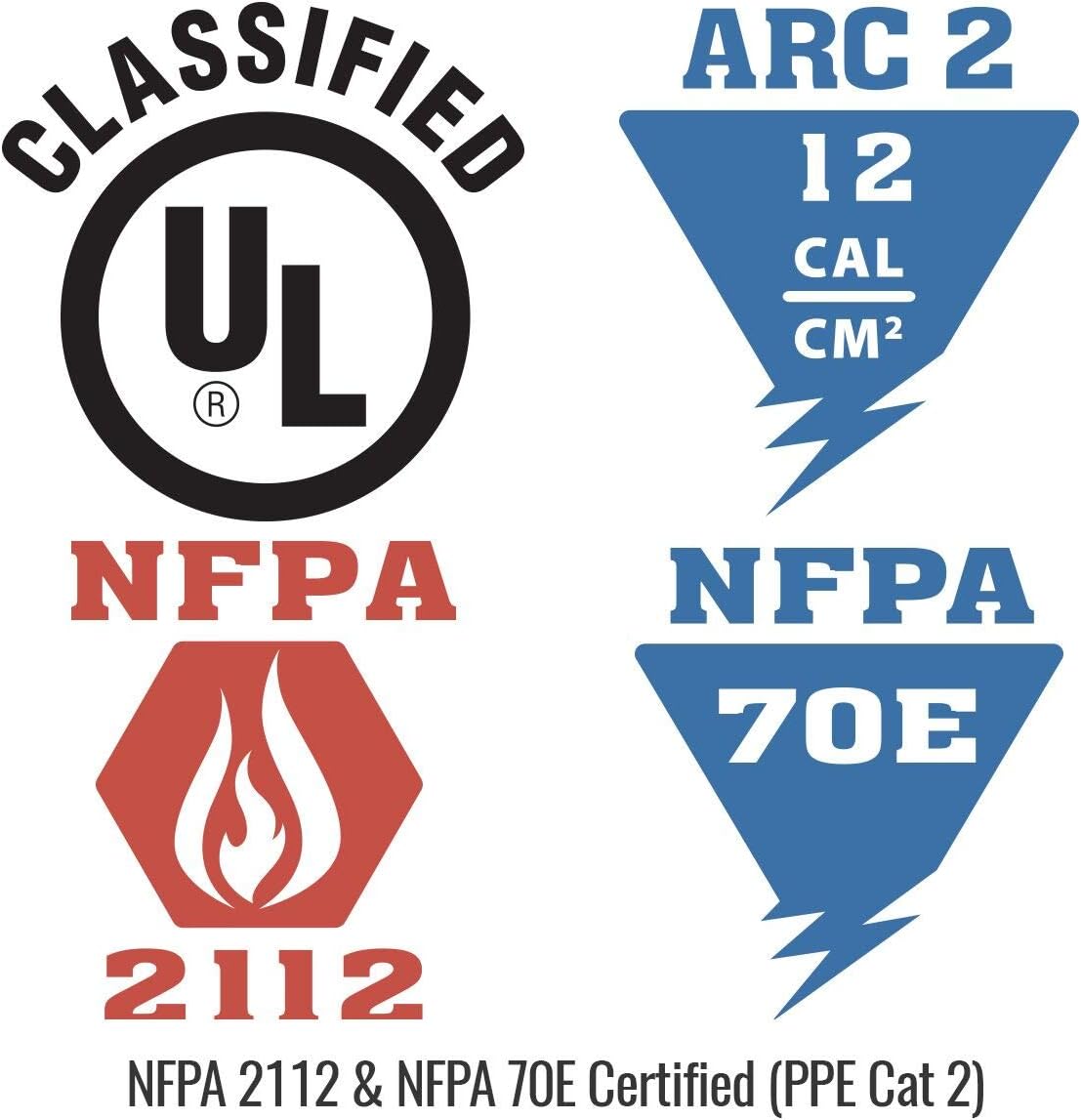 Revco BSX Black Stallion FR Flame Resistant Long Sleeve Cotton Henley Work Shirt, NFPA 70E certified, ATPV 12 cal/cm (PPE CAT 2), UL Classified (Extra Large, Navy/Gray)
