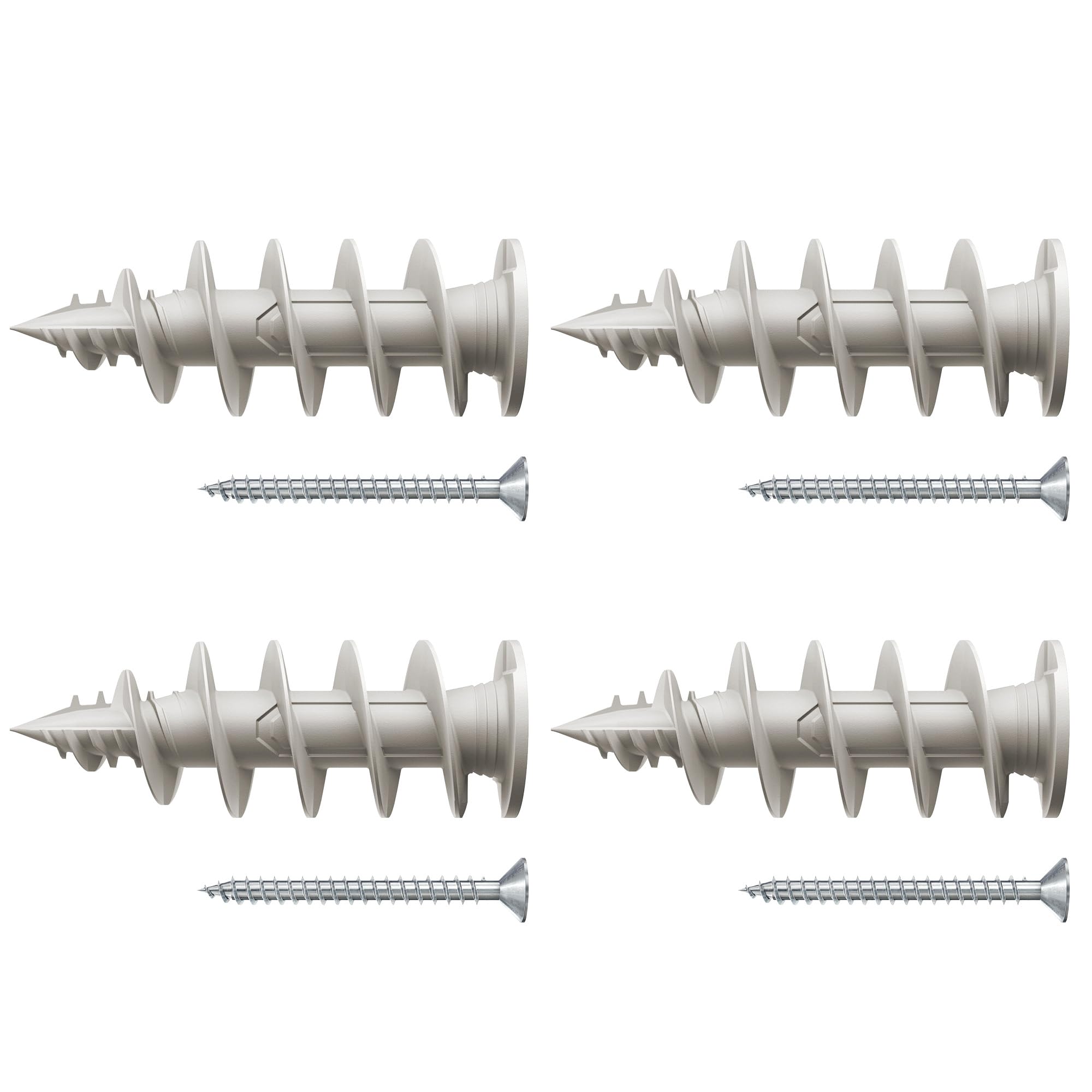 Fischer FID II 50mm 4x Wall Plugs with Screw for Coat Insulation for Fixing Light Loads 573823