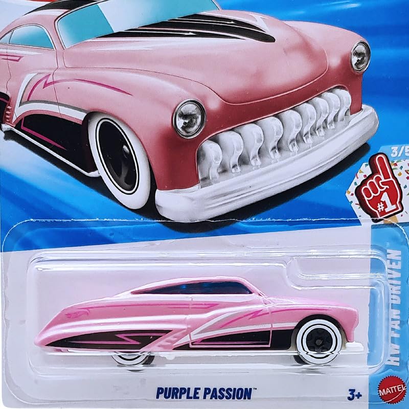 Image of Hot Wheels Purple Pasion HW Fan Driven Ages 3 and Up 46 /250 (Pink)