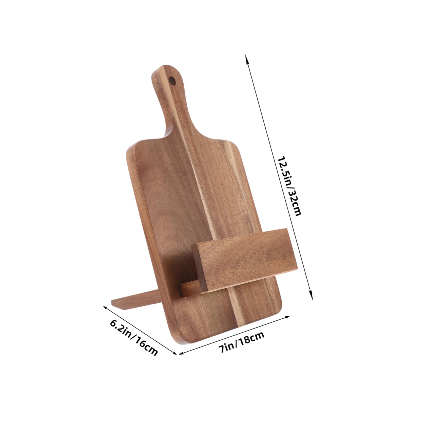Cabilock Recipe Holder for Kitchen Counter Wood Book Stand Wall Mount Kitchen Decor Accessory