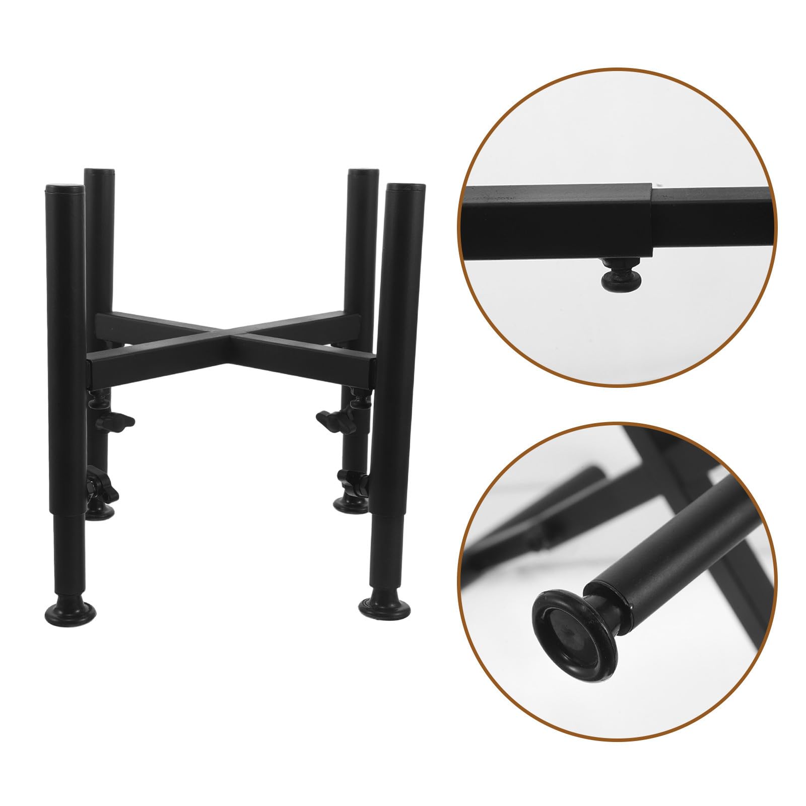 Soporte para Cuencos de Perro de Madera con Ajuste de 6.3 a 10.2 Pulgadas, Base Estable y Diseño Ergonómico Adecuado para Uso Diario