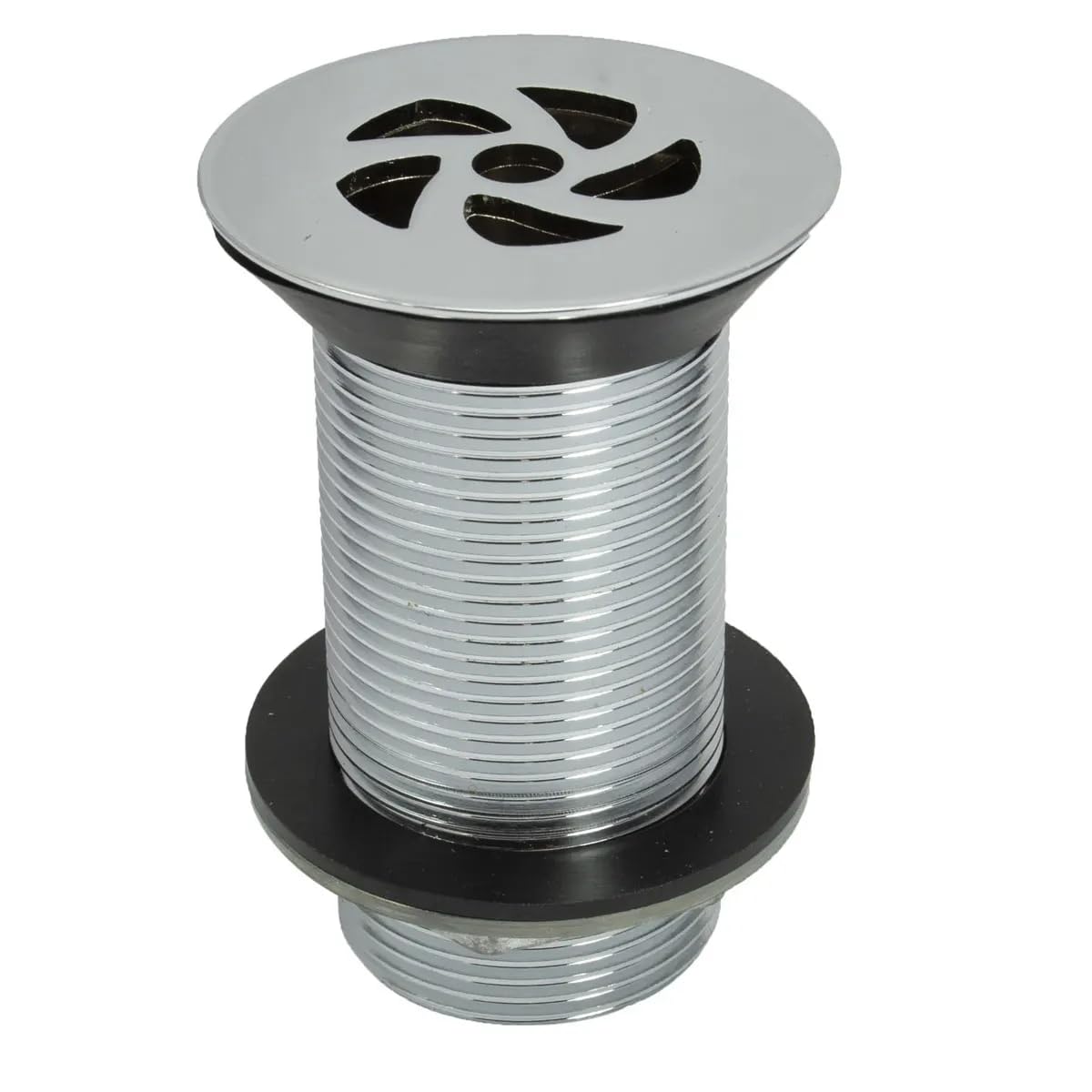 TC Bathroom Flush Grated Basin Waste Unslotted Tail for Overflow 1 1/4" 32mm - Metal Backnut 89mm High