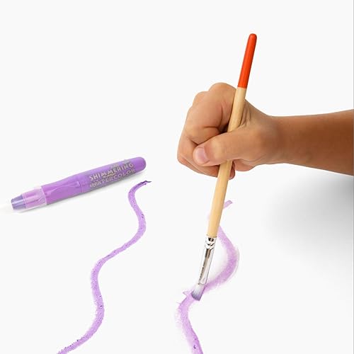 Miniatura 6 de Lápices de gel para acuarela, nueva fórmula actualizada. 12 crayones brillantes, lavables, no tóxicos, retorcidos, efecto de acuarela, color pastel,