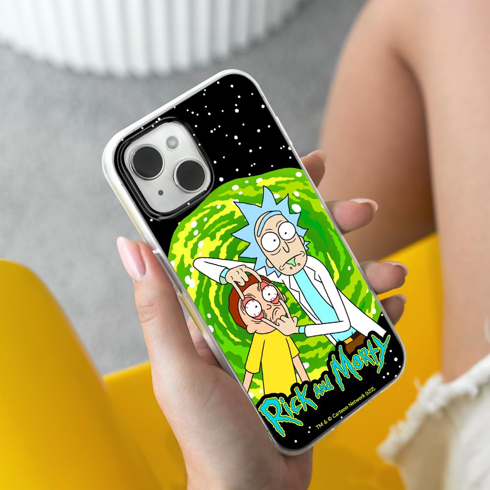 ERT GROUP Handyhülle Für IPhone 14 Plus – Offizielles Rick & Morty Design, TPU, Transparent, Stoßfest