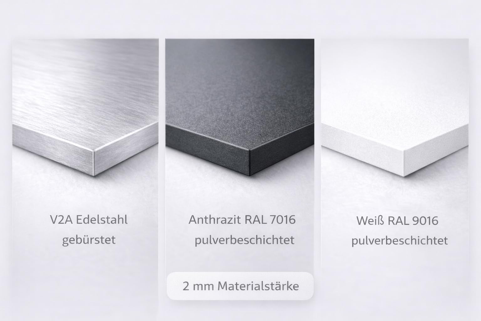 Jung Edelstahl Design Türklingel Wien - Klingel V2A Edelstahl - incl. Gravur - LED Taster wählbar - Aufputz/Unterputztürklingel (Edelstahl, 8x8 cm)
