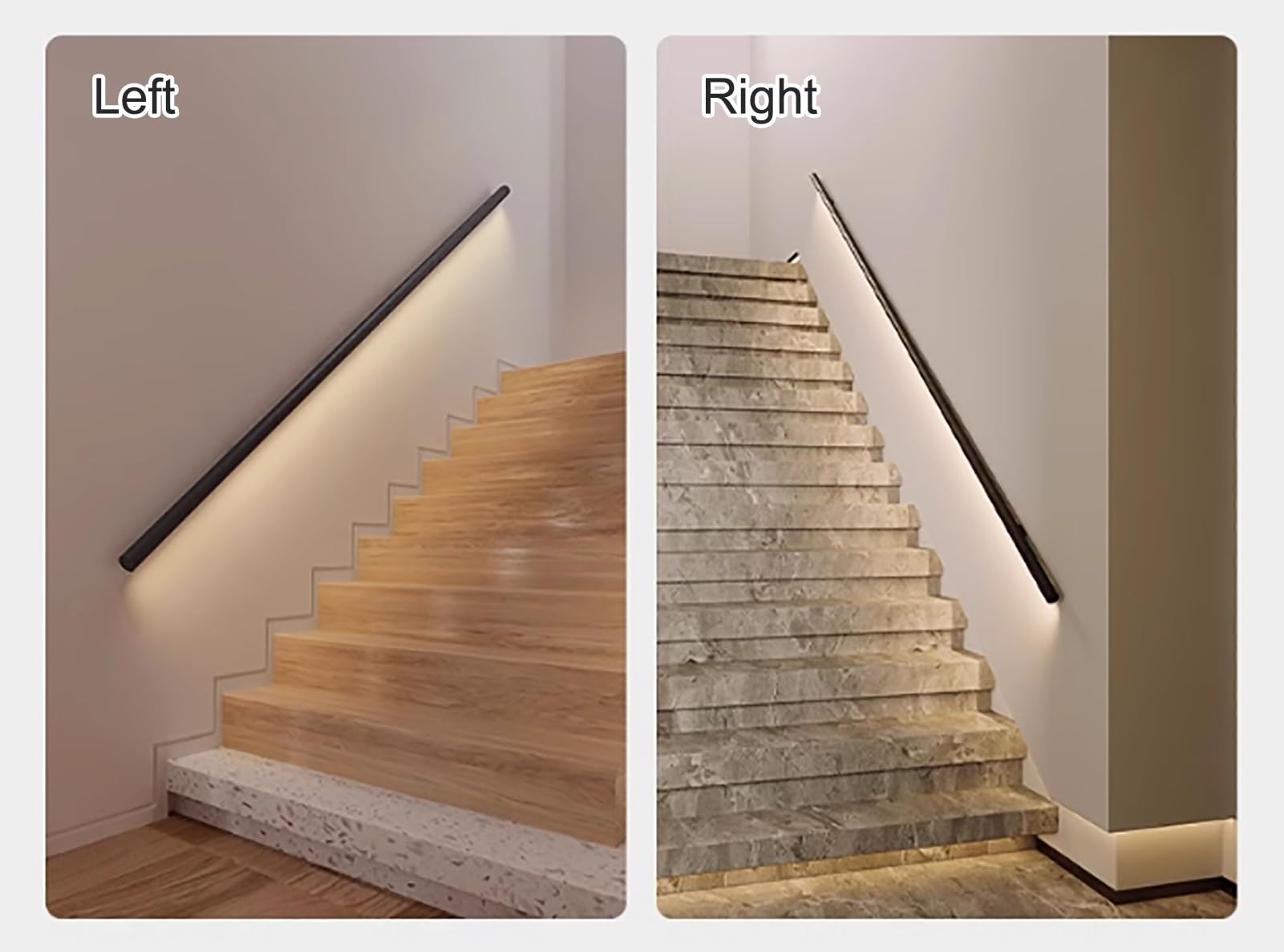Luci a LED luminose a infrarossi, per esterni e interni, in alluminio, con design illuminato, 120 cm / 47.24in, perfette per illuminazione sicura e patio