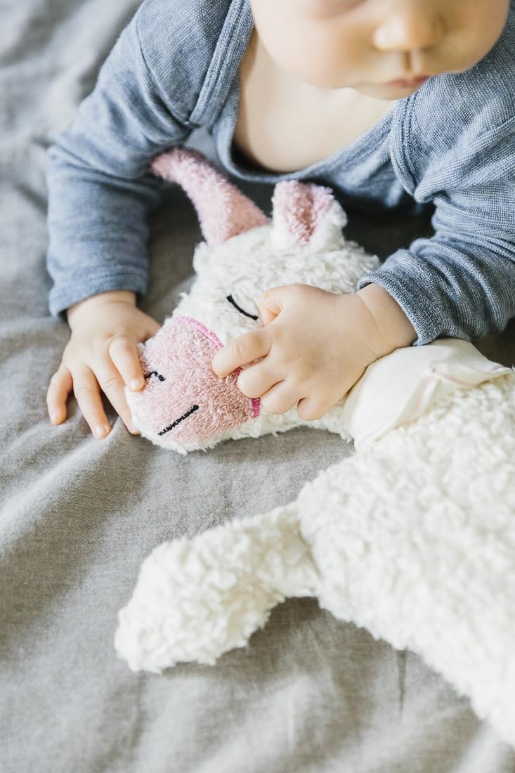 Efie Dinkel-Bio-Wärmekissen Einhorn mit Herz, kontrolliert biologischer Anbau (organic), Made in Germany, GOTS zertifiziert