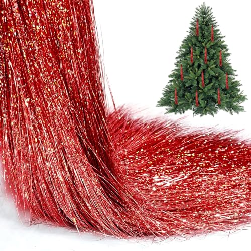 Lametta Weihnachtsbaum, Glitzer Weihnachtsbaum Dekoration Folien...