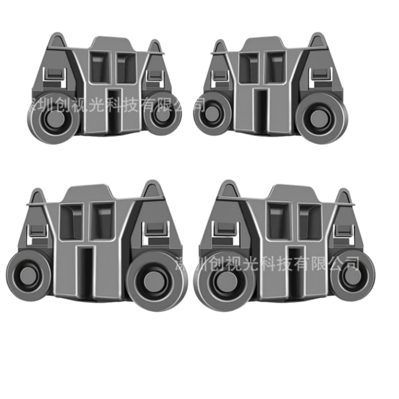 Kalttoy 4 Divisions Dishwasher Rack Casters Heat Immune ABS Construction Smooth Sliding Replacement Set Direct Current Various Models Dishwasher Replacement Disks Twist
