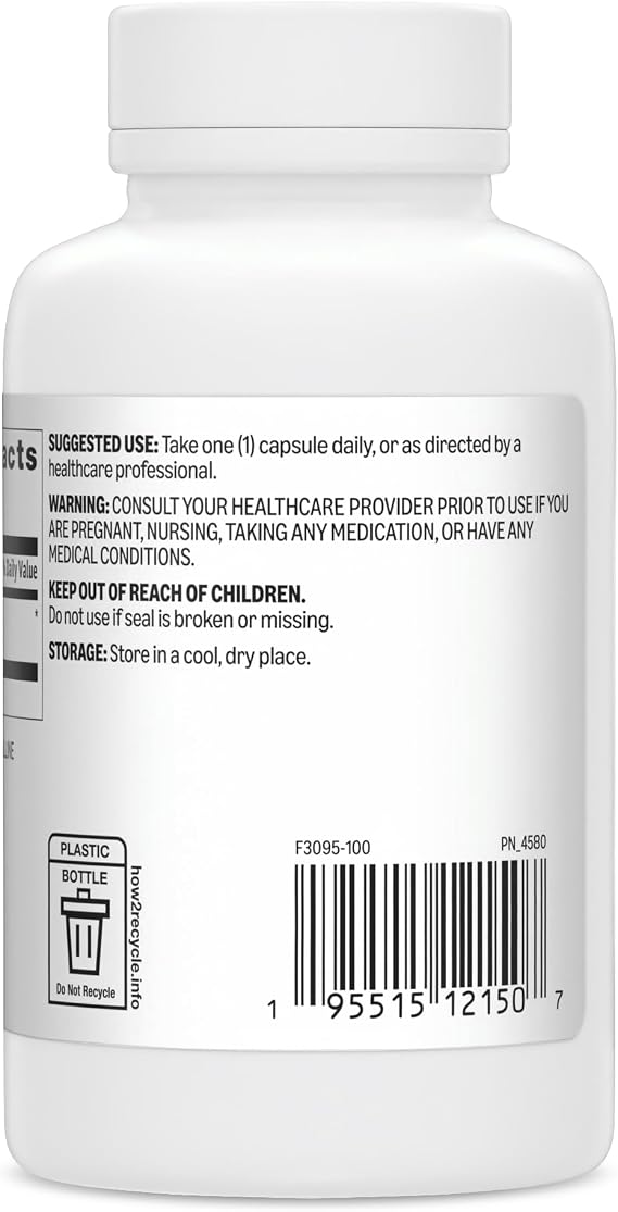 Amazon Basics Ginger Root Capsules, 550 mg, 100 Count