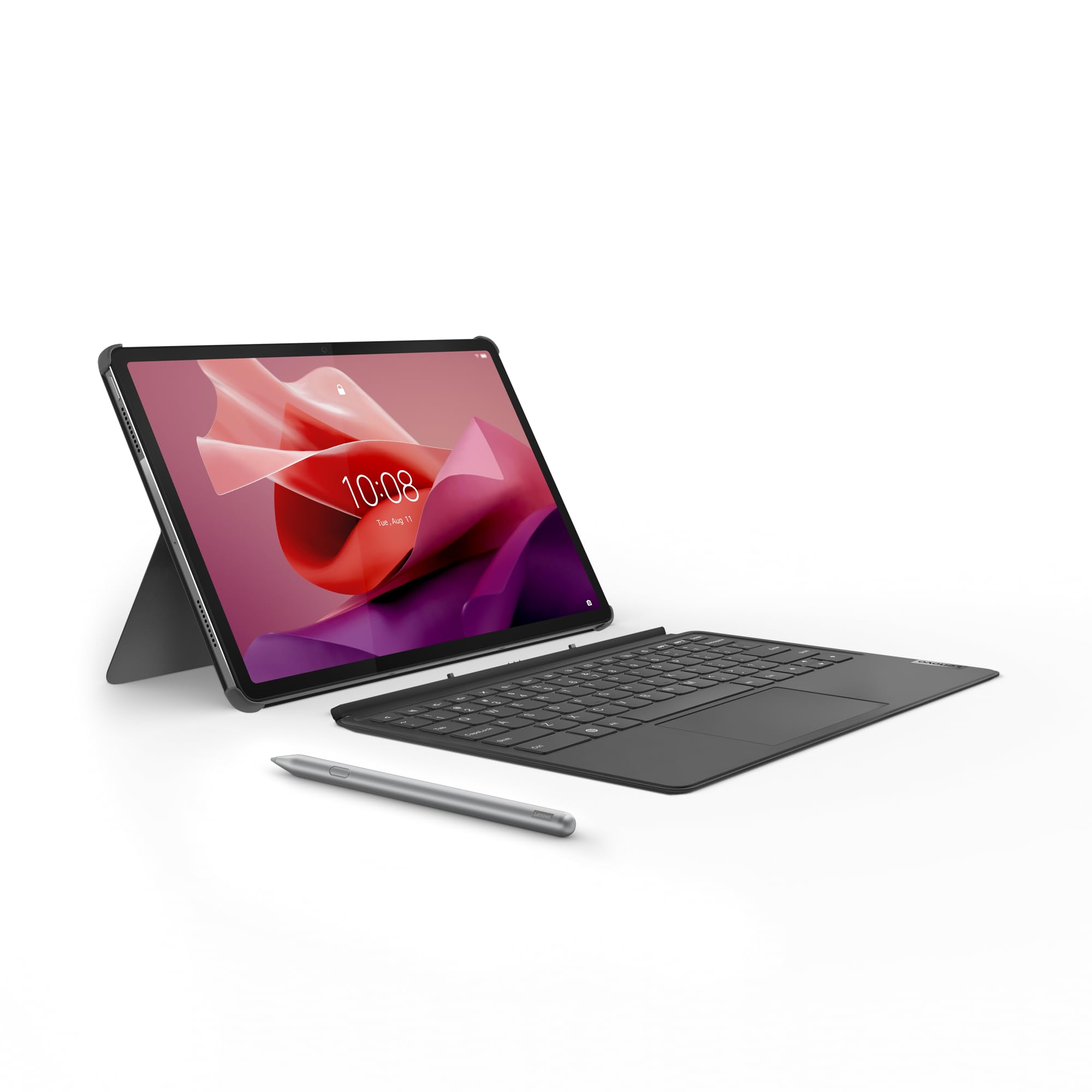 Lenovo P12 Tablet, MediaTek Dimensity 7050, 128GB RAM, 8GB SDD, Zintegrowana, Android, qwerty, Czarny/Szary, 12,7"