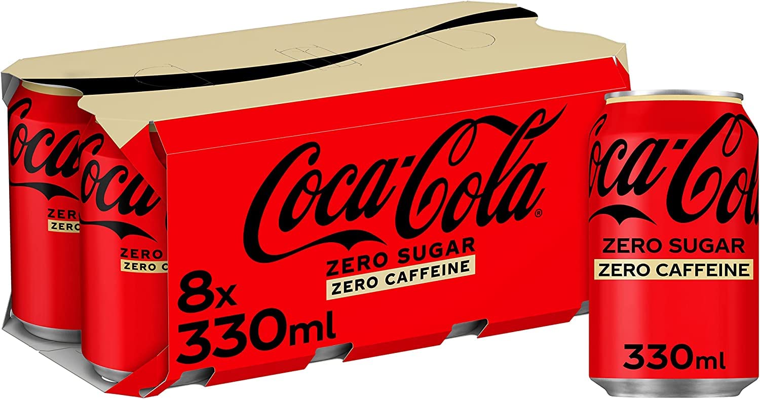 Coca-Cola Zero Sugar Zero Caffeine 8 x 330 ml