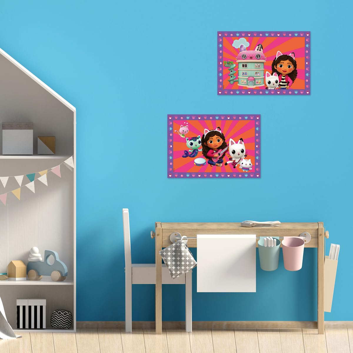 Ravensburger - Creart Junior: Gabby's Dollhouse | Malowanie według numerów dzieci | Rzemiosło dziewczynka 5 lat | Płótno do malowania dzieci | Zawiera kompletny zestaw do malowania dla dzieci | 2
