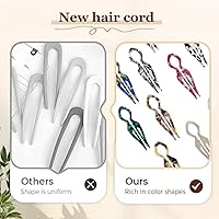 Vista 7 de Prestige Pinza de pelo para mujer, pinzas de pelo para la mayoría del cabello, elegantes pinzas de pelo para mujer para peinados, moños, giros