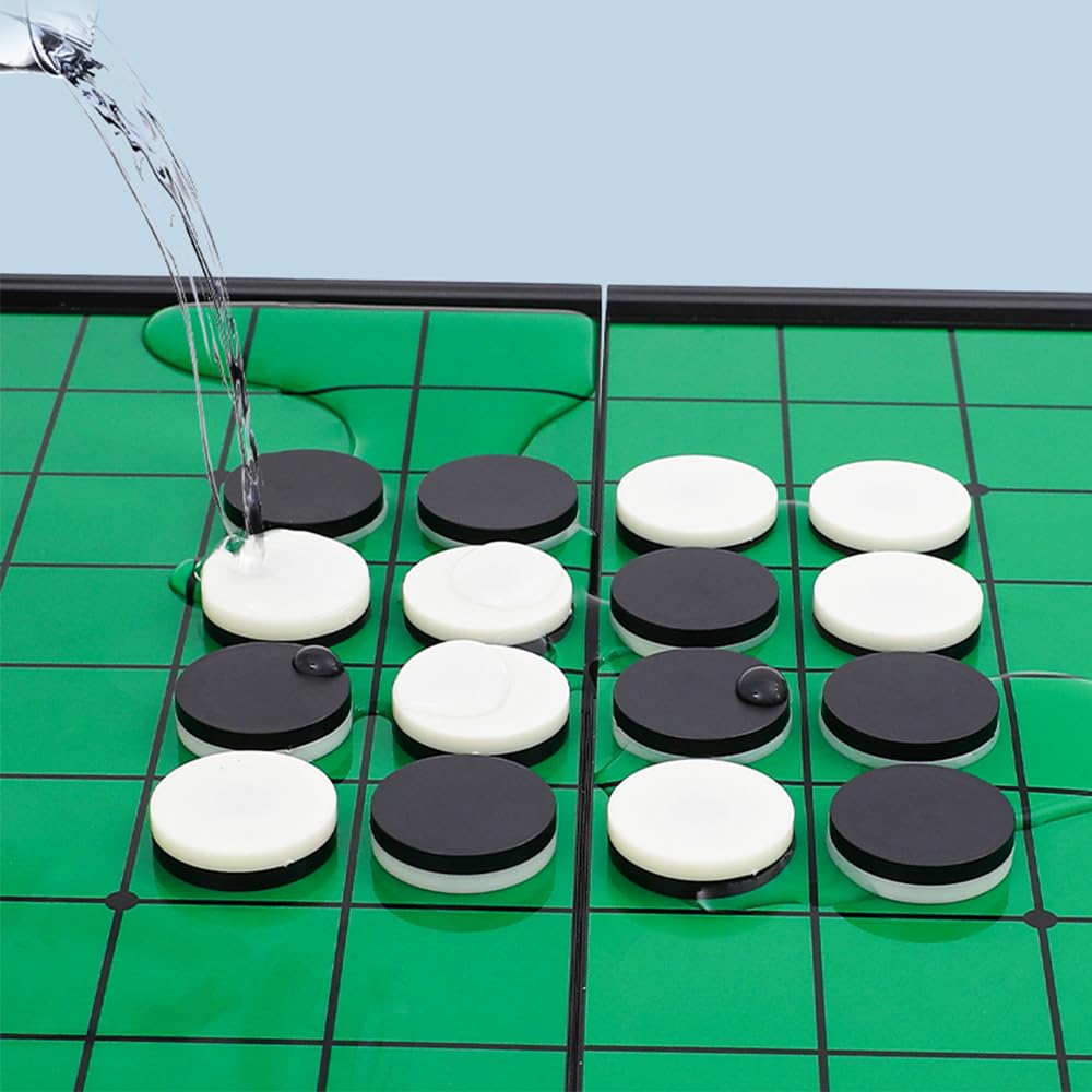 KOKOSUN – Reversi/Othello Magnétique Pliable – 25x25 Cm, Rangement Intégré, 64 Pions – Stratégie 2 Joueurs