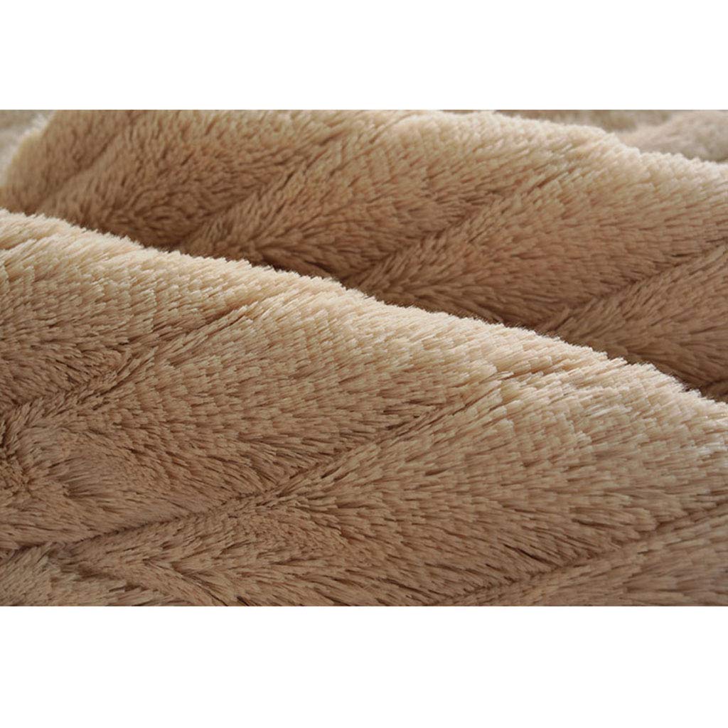 HC&WT Pluszowa gruba sofa do salonu, 1 sztuka, nowoczesny pokrowiec, jednokolorowy, w paski, na sofę, ręcznik na podłokietnik, antypoślizgowy, nadaje się do prania w pralce, ochrona sofy (khaki, 110 x