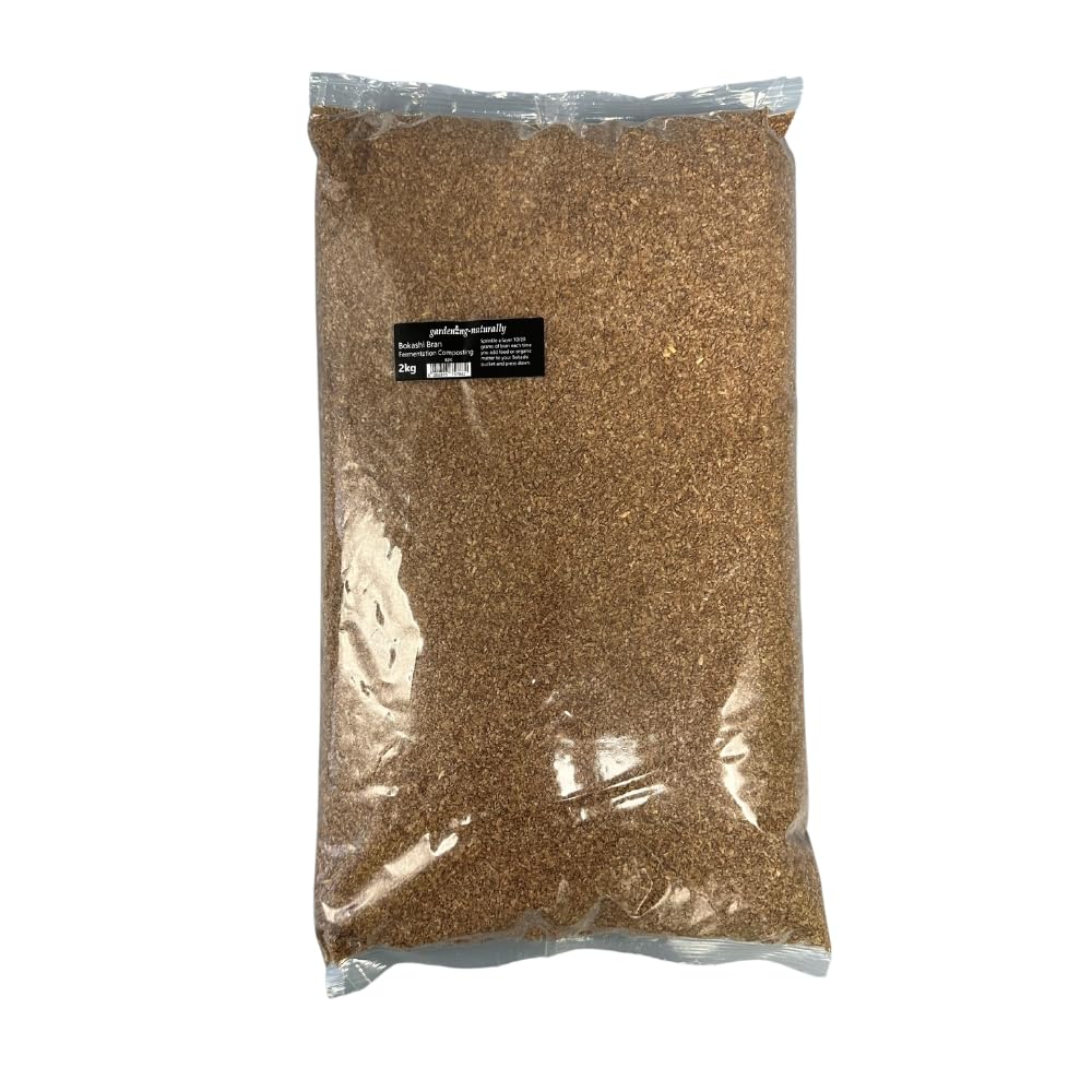 Gardening Naturally Bokashi Bran 2kg Bags Compost Accelerator Organic Kitchen Waste Molasses (2.00, Kilograms)