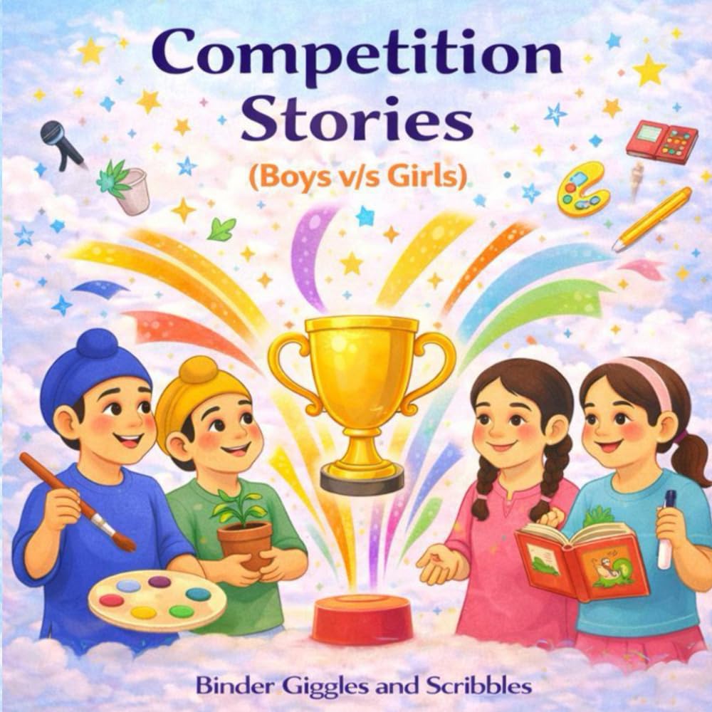 Boys vs Girls Fun Challenge: Competition Stories for Punjabi Kids: A Competition Storybook for Punjabi Kids About Teamwork, Kindness and Smart Thinking (Ages 5-8)