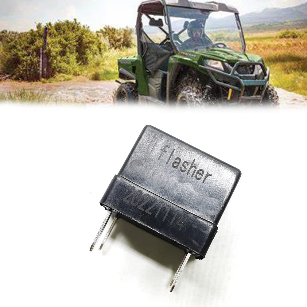Adjustable Flasher Relay,4 PIN, Chikia Compatible for Hisun ATV UTV 500 700 550 750 Vector Sector Coleman UT550X Cub Cadet Challenger 550 750 Axis