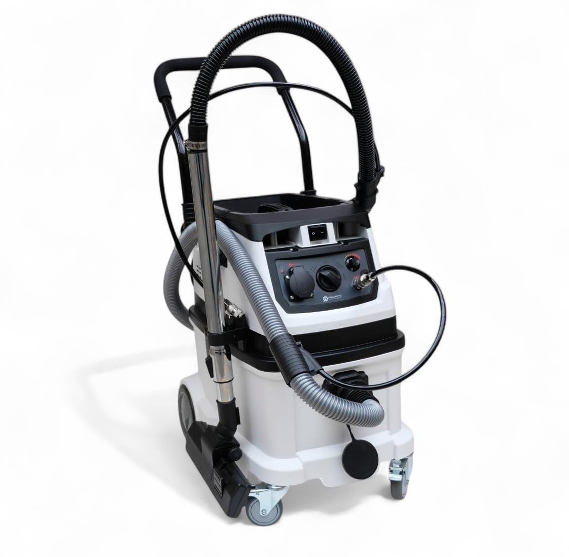 Aspirador industrial 1600 W | Depósito 40 l, 230 V | Con mando a distancia, arranque, y conexión de aire comprimido
