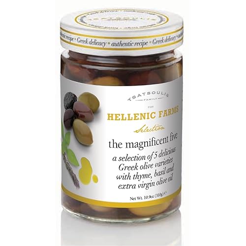 Miniatura 6 de Tsatsoulis The Magnificent Five - Aceitunas gourmet en aceite de oliva virgen extra, 10.9 onzas
