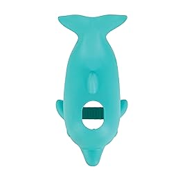 Nuby Bathtub Safety Spout Guard - Compatible with Most Standard Faucets - Bath Toys - Dolphin