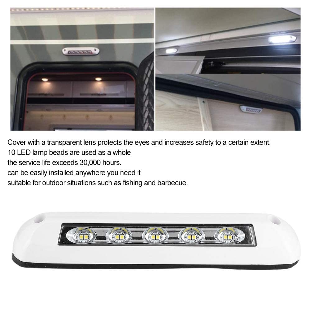 Luce Esterna Per Luce Esterna Per Led Light Rv, 12v/24v Rv Led Light Universal 8w Waterproof Awning Porch Lamp Bar Motorhome Outdoor Lighting Rv Interior Automotive Replacement