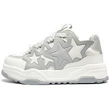 Unisex Stars Casual Walking Shoes Women's Fashion Cute Platform Chunky Sneakers Trendy Comfortable Men's Tennis