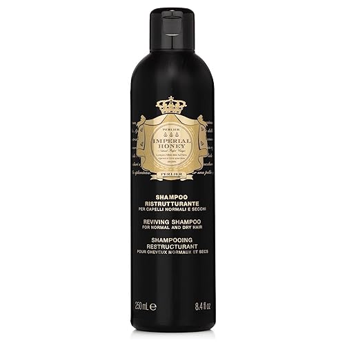 Perlier Imperial Honey Shampoo - Lujoso champú hidratante para cuero cabelludo regular, seco o con picazón, ayuda a rizar y hacer brillar tu cabello