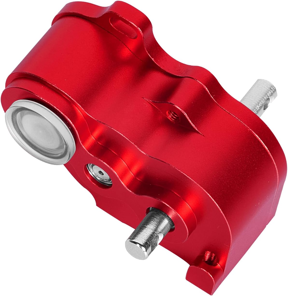 RC LCG Center Transmission Gearbox Upgrades Part for 1/10 SCX10 SCX10 II 90046 90047 RC Crawler Car,Aluminum LCG Middle Gearbox Transmission Box Upgrades,Red