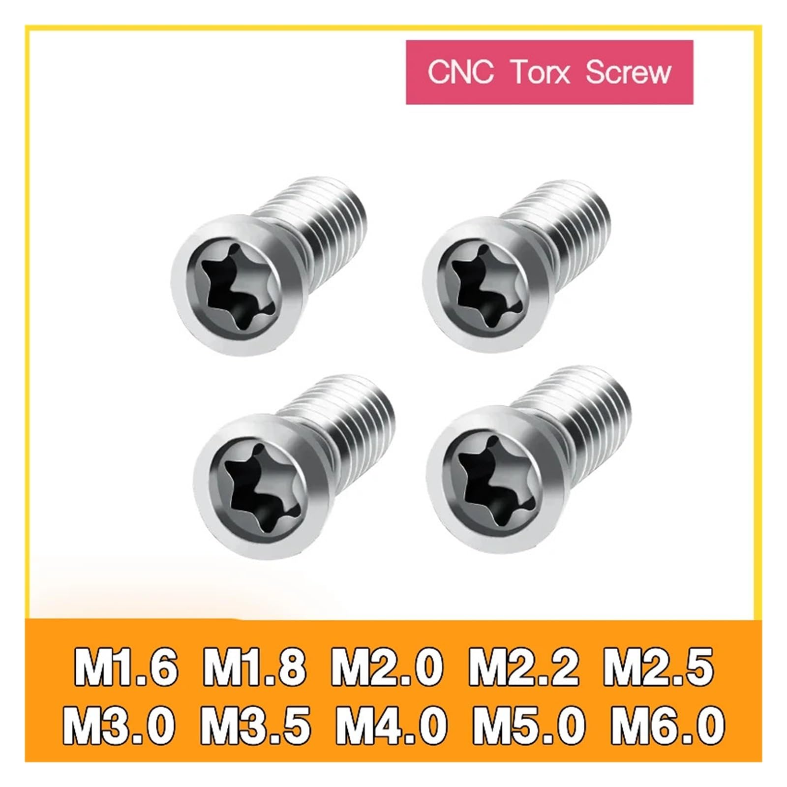 Tornillo Moleteado Portaherramientas de torno, conjunto tornillo, cabezal herramienta, hoja, piezas Cnc Para uso industrial(50PCS_M2X6)