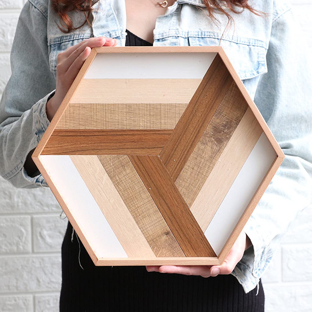 Sechseckige Würfelablage aus Holz – Halter Box für Tischspiele wie RPG und DND/D&D Catchall Tray Roller