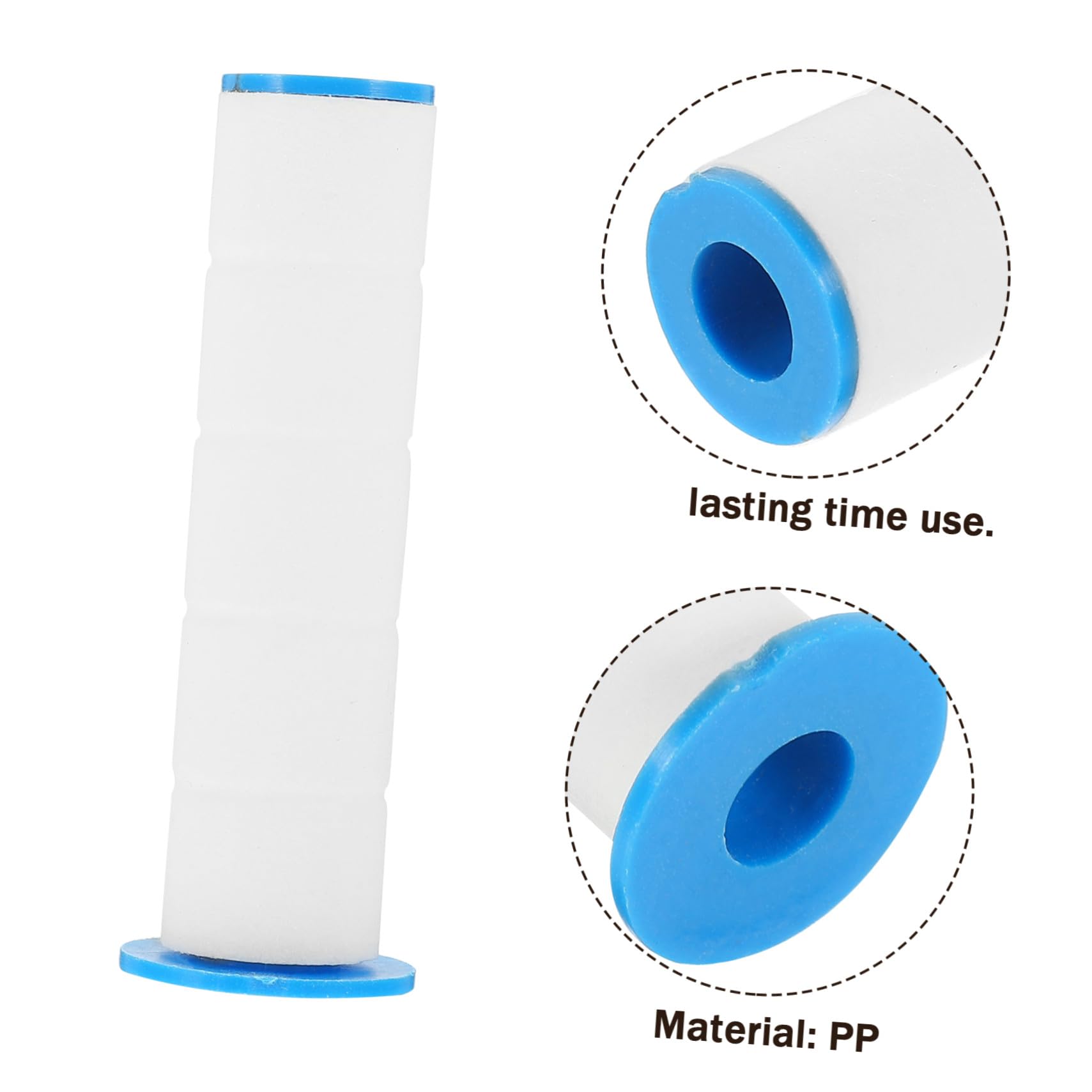 6 filtros de cabezal de ducha de alta presión, cartuchos de algodón PP reemplazables para una fácil limpieza y sistema de filtración de agua pura de baño para una experiencia de ducha similar al spa
