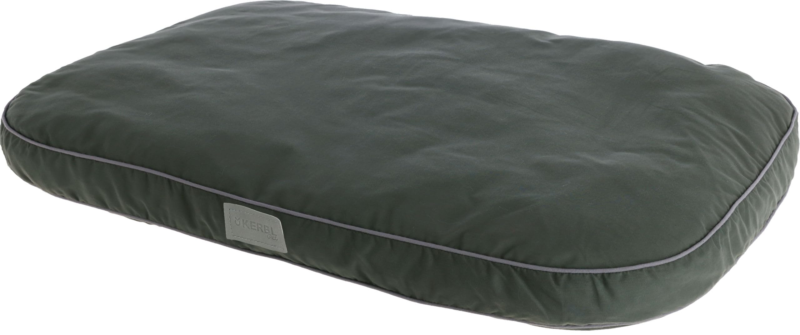 Kerbl Pet Jerome Cushion for Lounger Dog Bed, Dark Green, Grey, 60 x 40 x 6 cm, Polyester, for Dogs, Padded, Non-Slip Coating