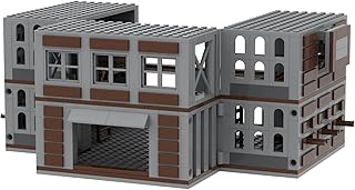 Foitorv WW2 Military Scene Military House Buildings Block Set, 682 pcs, WW2 Weapons Warehouse Building Block, Compatible with Lego