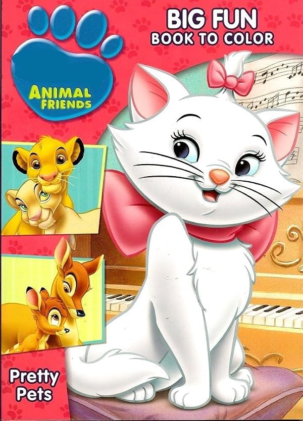 Disney Animal Friends Big Fun Book to Color ~ Pretty Pets. Happy Day (96 Pages) by Disney - Used condition - US$5.95