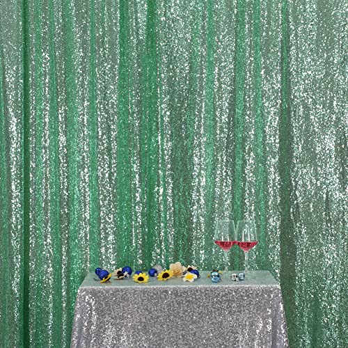 Green Sequin Backdrop Curtain, 2 Panels Mint Green Sequin Backdrop, 2Ftx8Ft Sequin Curtains For Party Wedding Sequence Backdrop #TOP6