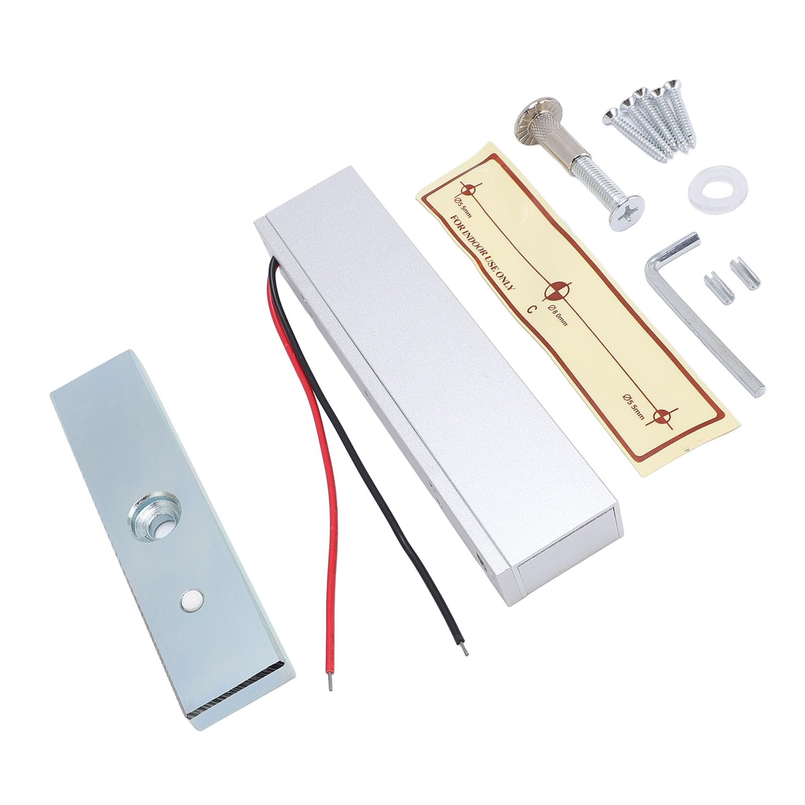 180 kg Elektryczny zamek magnetyczny 12 V Fail Safe Zestaw zamka elektromagnetycznego do drzwi Montaż powierzchniowy System kontroli dostępu do drzwi Bezpieczeństwo laboratoryjne do biura