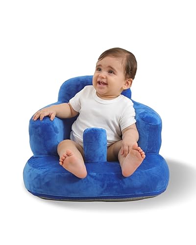 Velvet-Covered Inflatable Baby Seat with Built-in Pump  A Supportive Bumbo Seat for Babies 3-36 Months  Baby Chair Perfect for Learning to Sit,