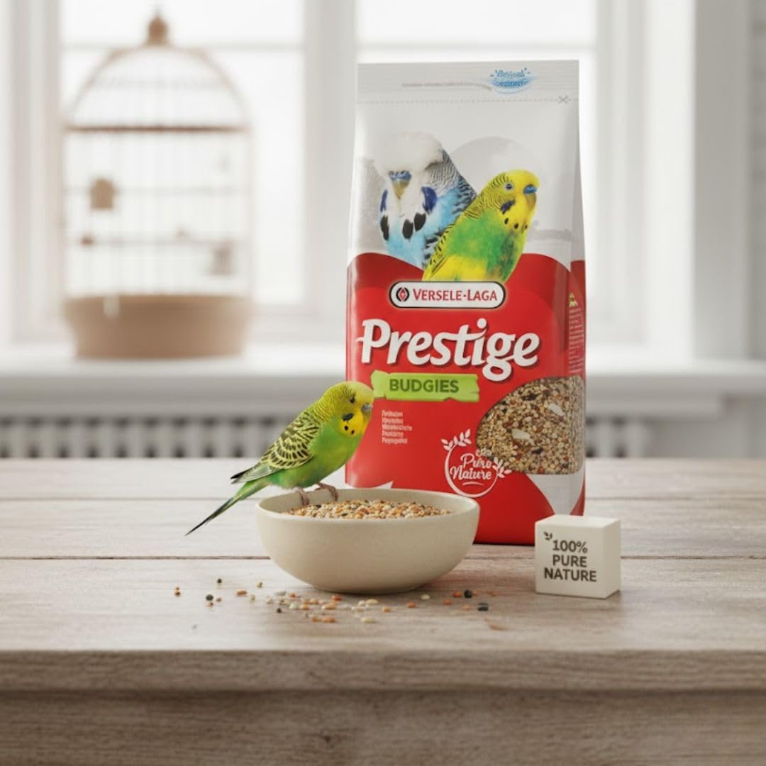 Versele-Laga Prestige Budgies | 1 kg | Alimento completo per cocorite | A base di semi di qualità