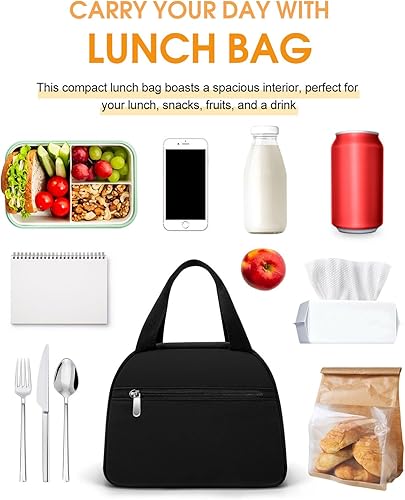 Miniatura 3 de Bolsa de almuerzo, bolsa de almuerzo aislada para mujeres y hombres, lonchera impermeable, bolsa de almuerzo de gran capacidad, reutilizable,