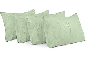 Utopia Bedding Sage Green Pillow Cases (Queen Size)