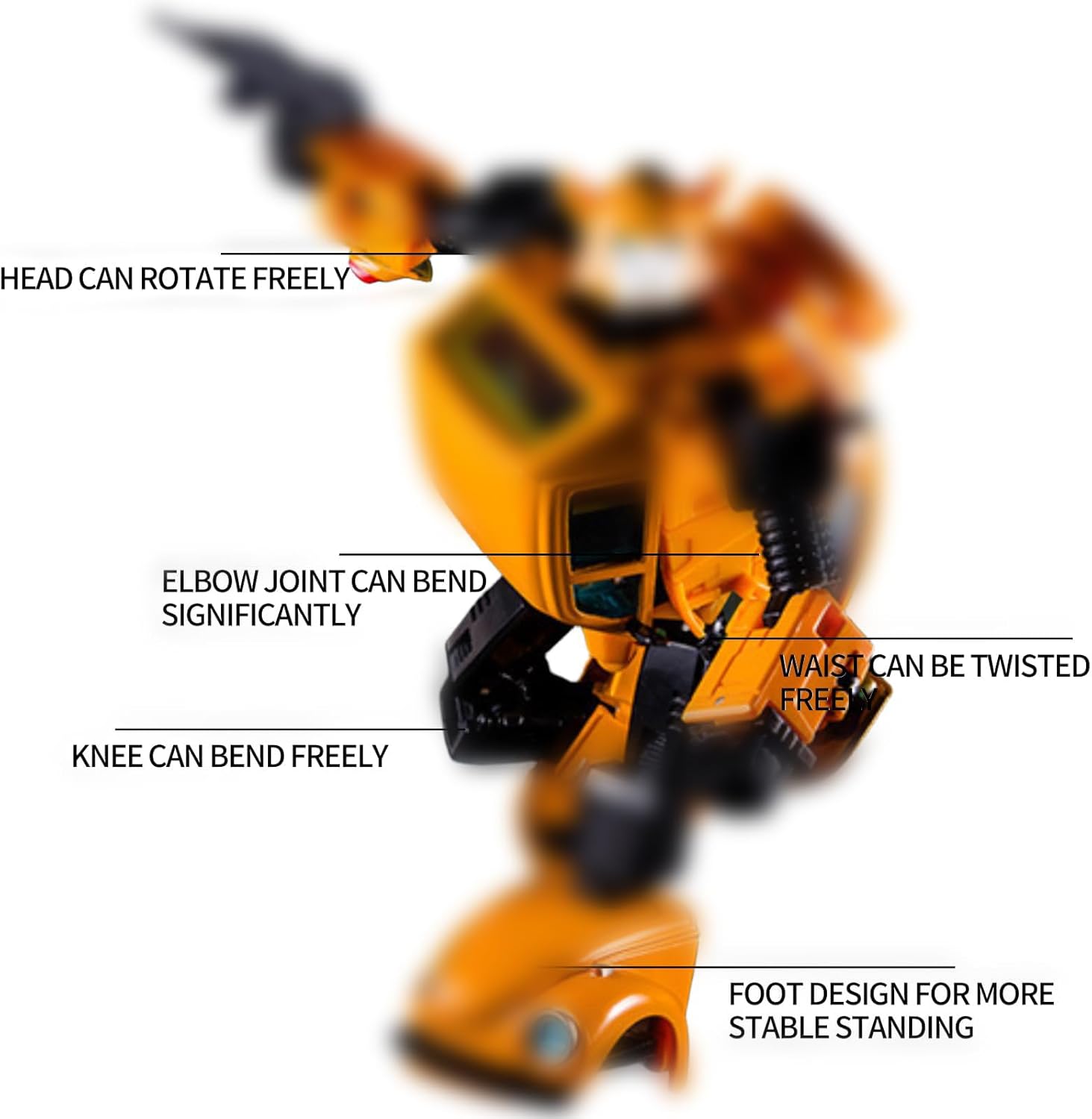 Deformation Toys, Car Robot Toy Action Figure, Deformed Robot for Kids Boys Girls 6 and Up, 7.4-inch