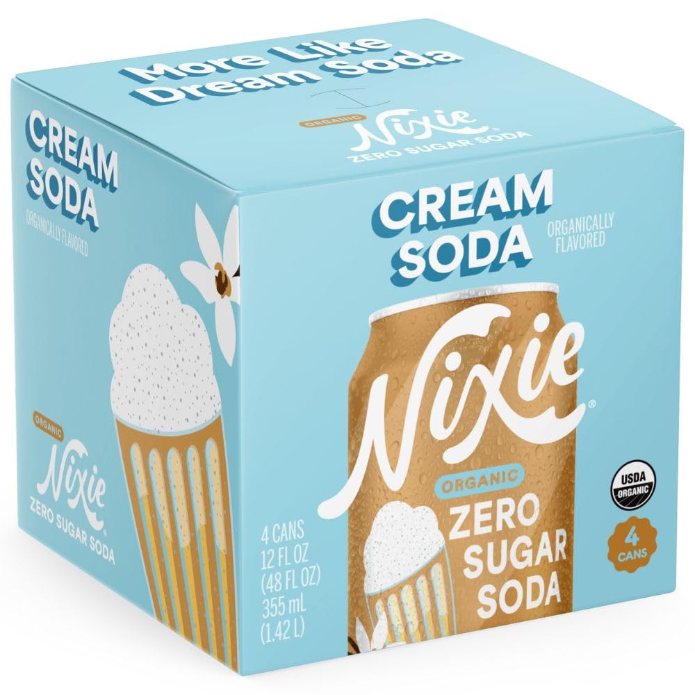 Nixie Organic Zero Sugar Soda, Summer Variety Pack, Cola, Cherry