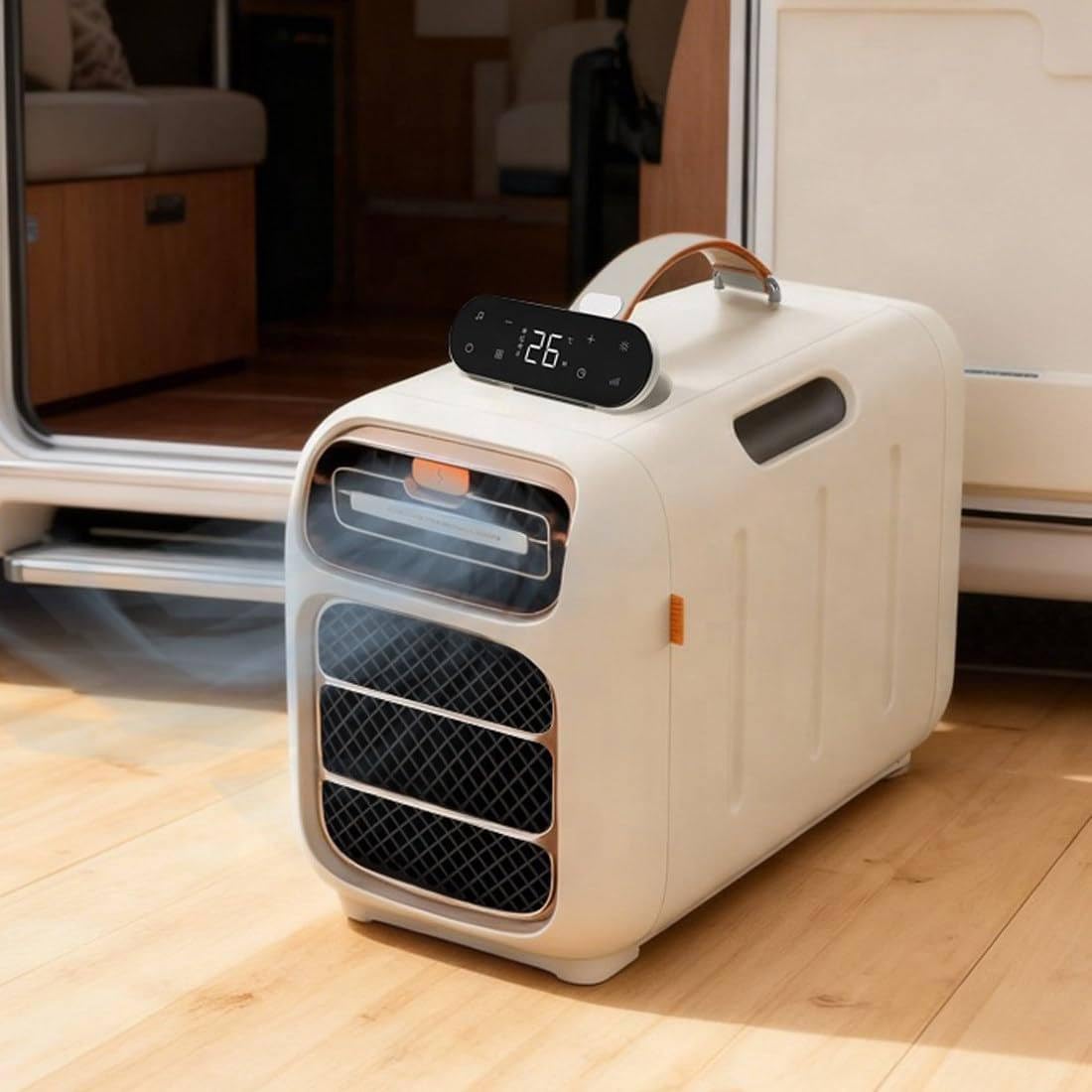 Ymaomao Multicolor Portable Tent Air Conditioner, Handheld Portable Air Conditioner With Cooling & Heating, Perfect For Car, Camping, Tent, Indoor/Outdoor/Parking Use, 1400W Power, 3 Wind Speeds, Dehumidifier, Low Noise