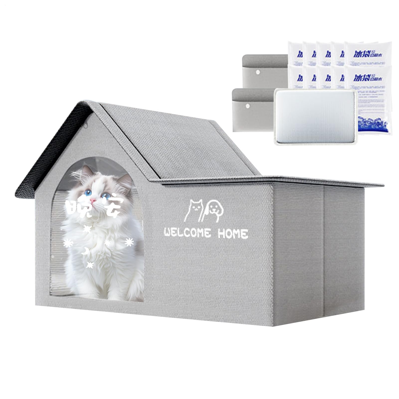 Maison de glace confortable pour chien en textile isolant haute performance
