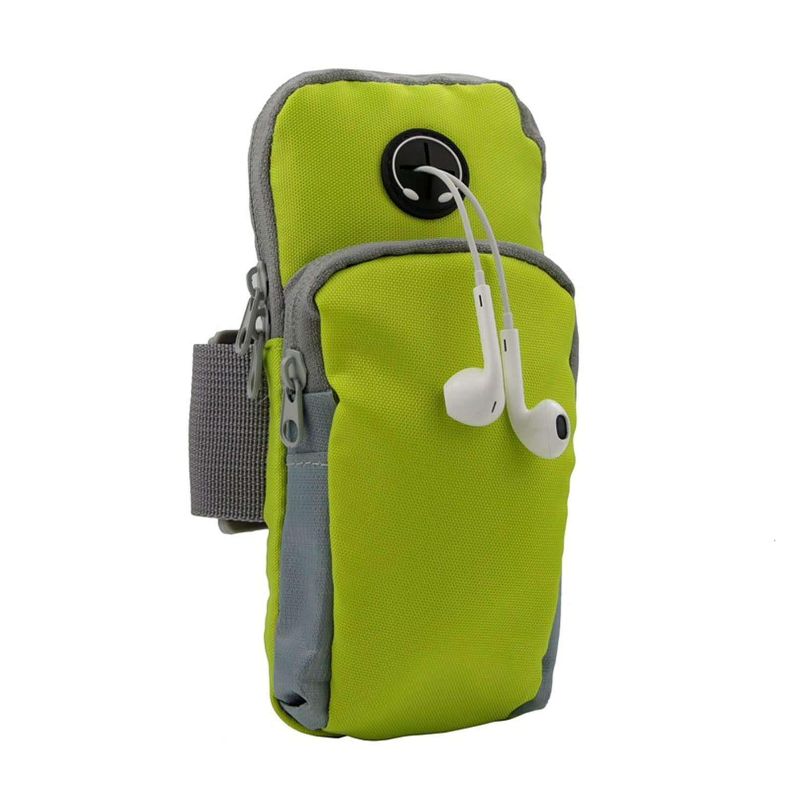 JINGYAN Brassards pour téléphones Portables Runing Bras Sac Titulaire de téléphone Jogging Gym Couverture de Brassard imperméable Ajustable Sacs de Cyclisme de vélo de vélo(Green)