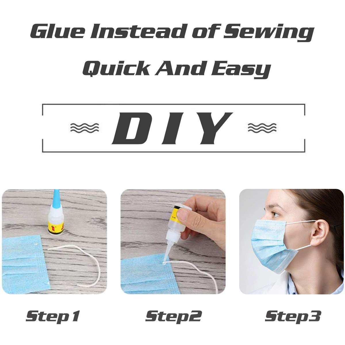 100 yard 1/8 inch Elastic Mask Strap String,White Round Thin Cord Securing Holder Earloop Band, Soft Ear Tie Rope Handmade DIY Craft How to Make String for Sewing Stretchy Trim