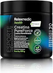 Creatina Monoidratada Creapure Pure Force Relaxmedic 100g